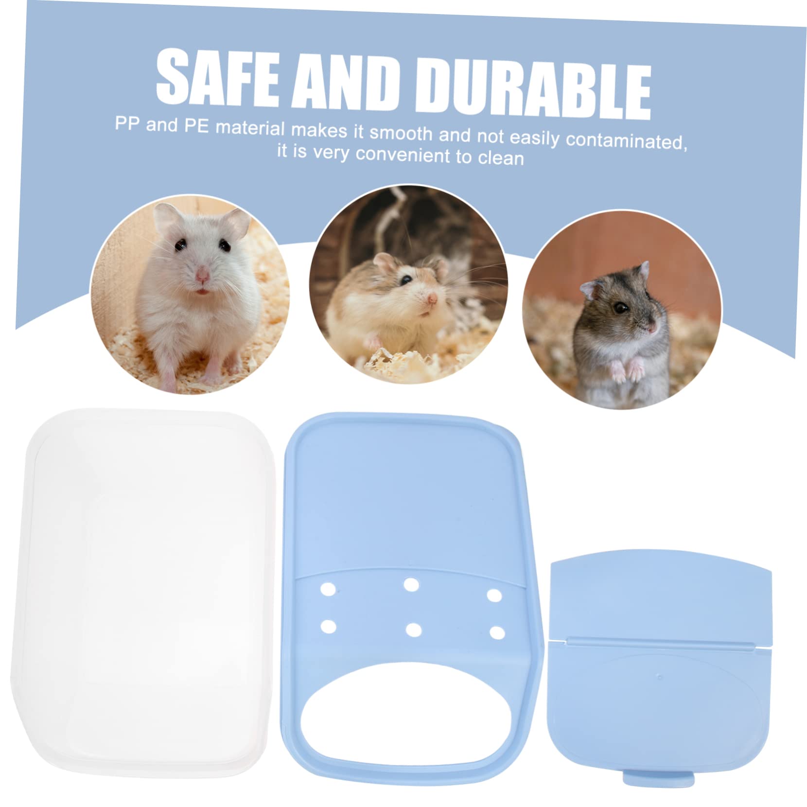 Sandbadebox Für Haustierpflege Robuste Hamsterbadewanne Wiederverwendbare Chinchillabadebox Kompaktes Zubehör Für Kleine Tiere