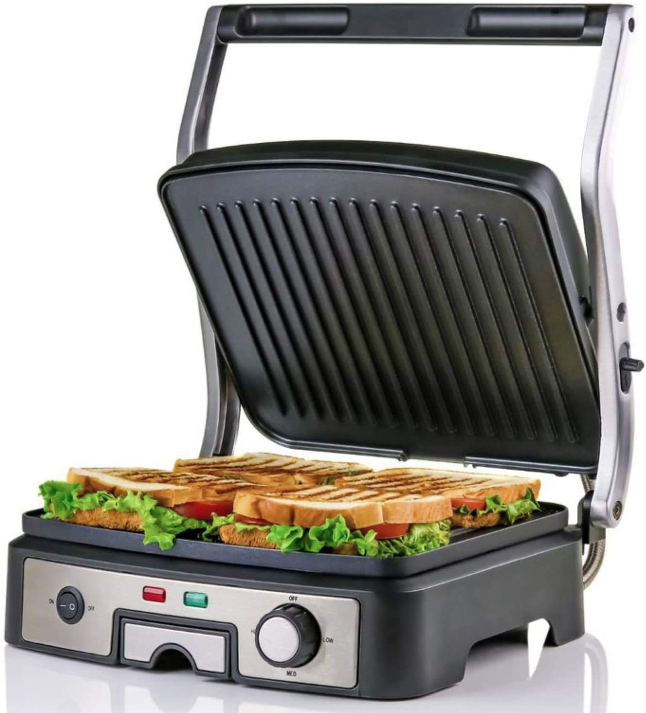 Buy OVENTE Electric Panini Press Sandwich Maker, 1500W Indoor Grill ...