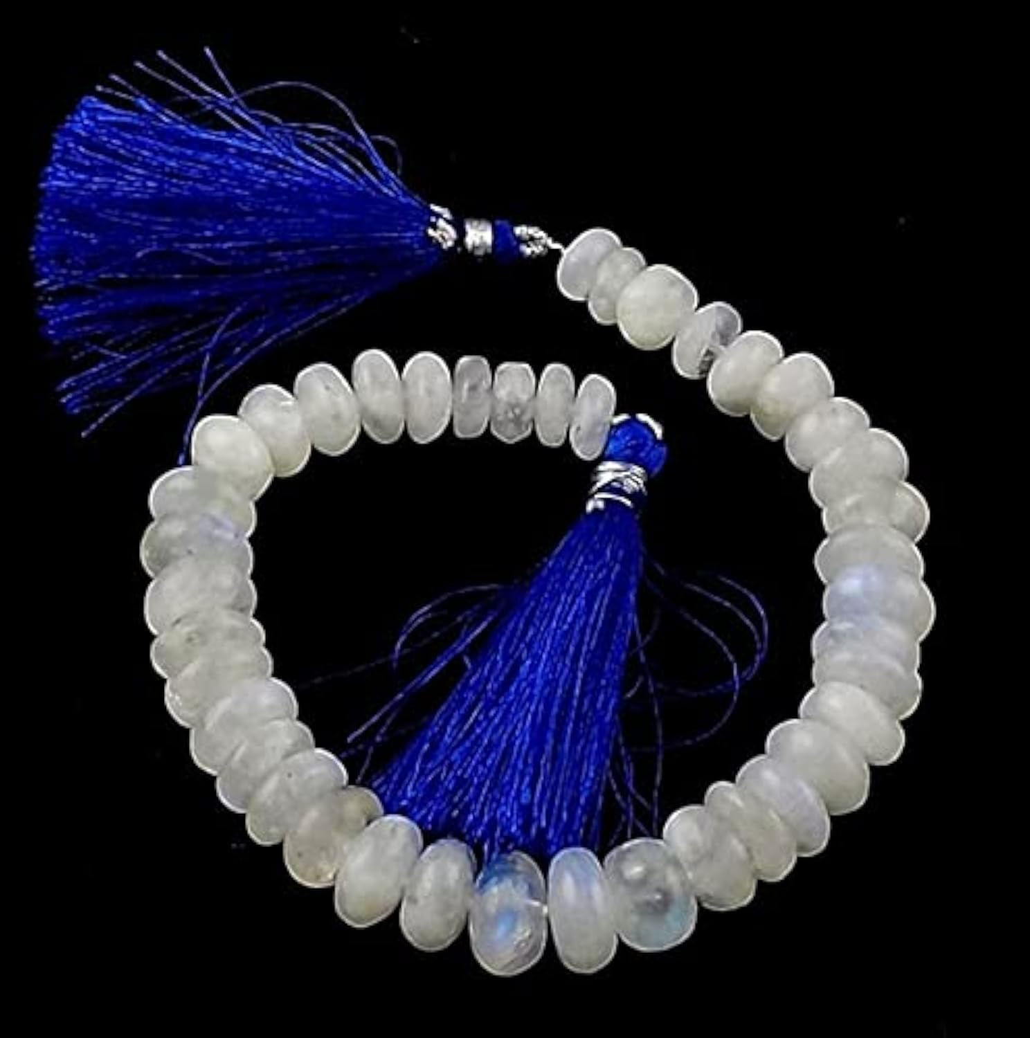 Pierre de lune arc-en-ciel naturelle LKBEADS pour créer vos bracelets bohèmes d'été