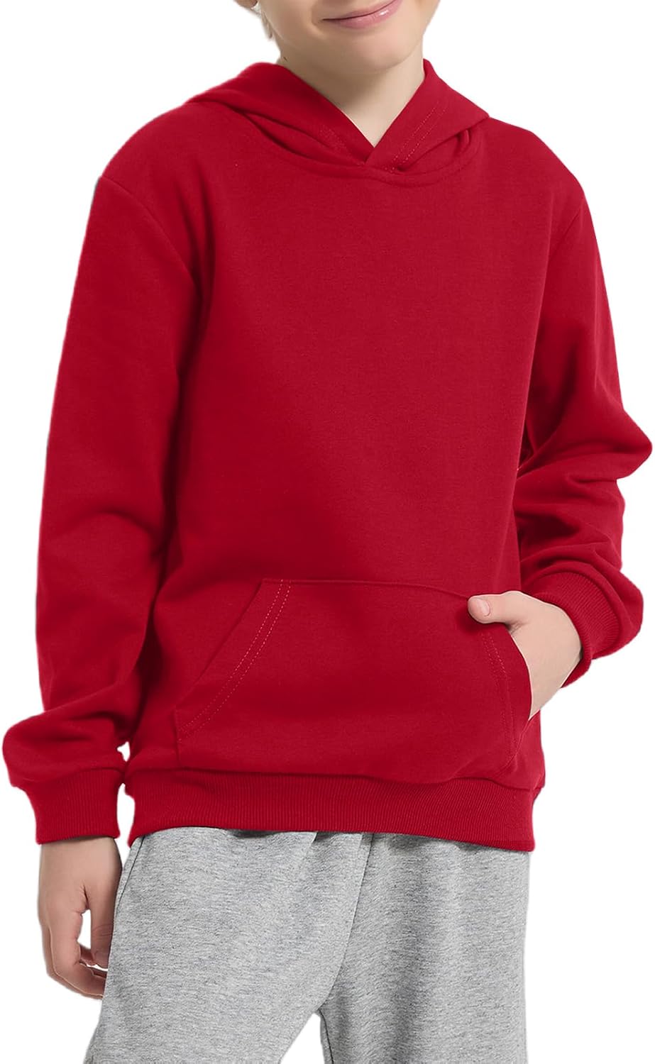 Cotton Kids Hoodie Light Weight Sweatshirt (Thin) with Pockets Long Sleeve Boys Gir...