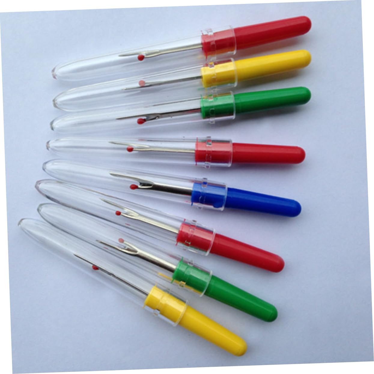 CORHAD 24pcs Seam Ripper Plastic Handle Random Unpicker for Removal Sewing and Embroidery Projects