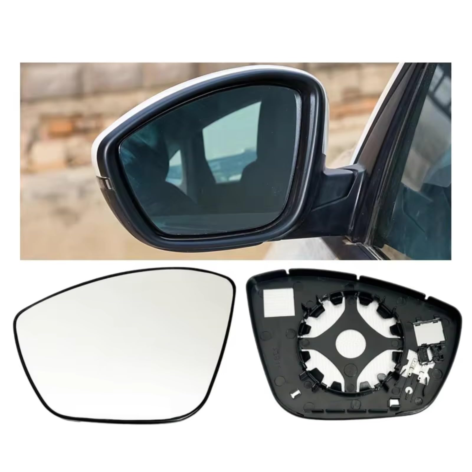 rétroviseurs Compatible avec Peugeot 208 308 2012-2019 301 2014-2018 Rétroviseurs Extérieurs Chauffants pour Grand Angle(Left)