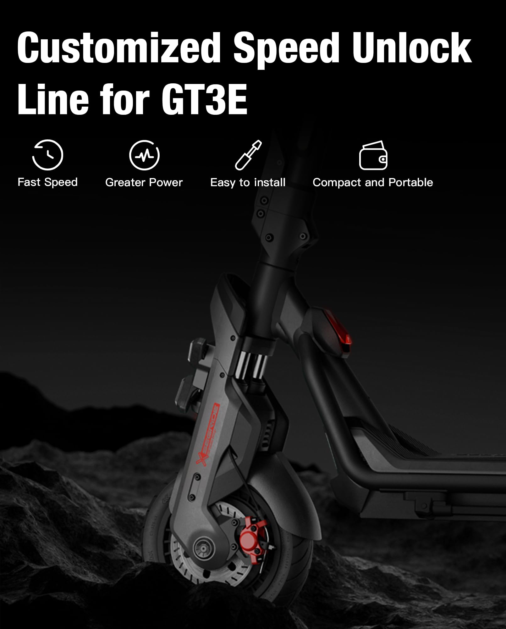 Cavo di sblocco del limitatore di velocità 60 km/h compatibile con Segway Ninebot GT3E - Cavo di chip ad alta velocità Cavo di aggiornamento della velocità 60 km/h Accessorio