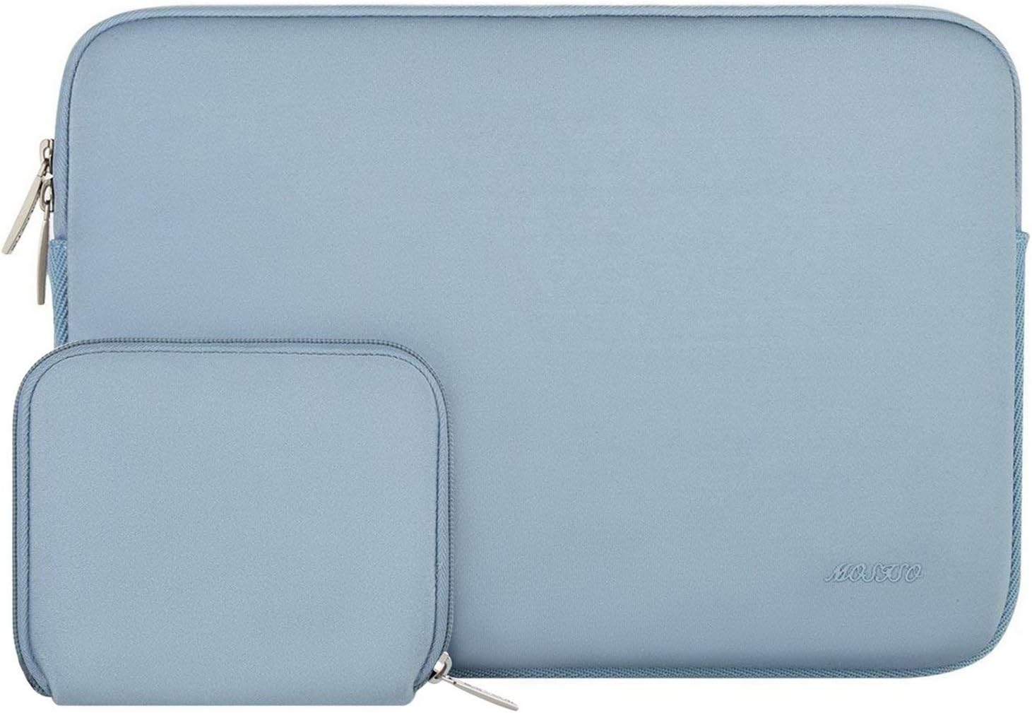 MOSISO Laptop Sleeve Bag Compatible with 13.3 Inch Laptop, Neoprene Material Bag with Small Case (Air Blue)