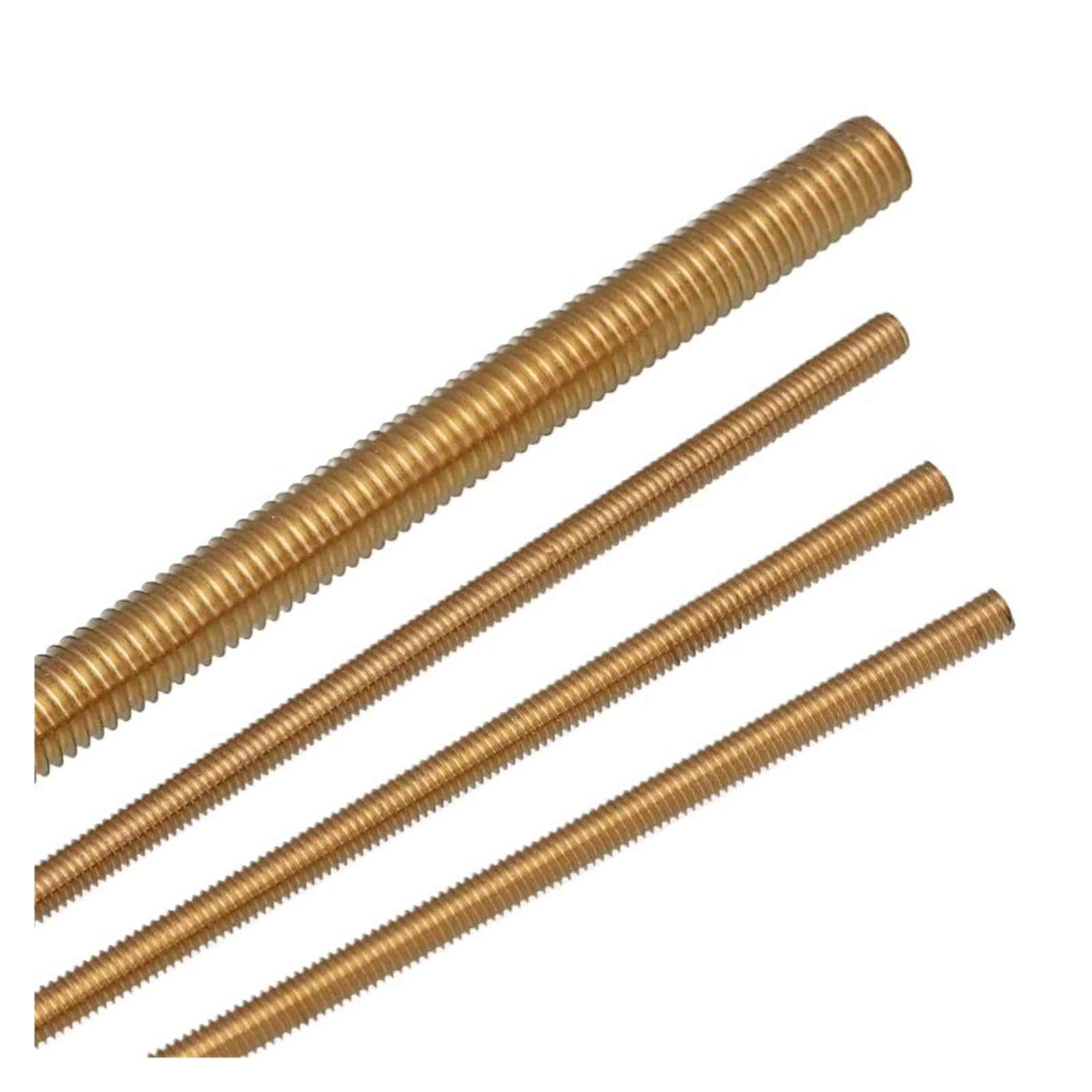 Pełna gwintowana pręta Pręt gwintowany mosiężny z pełnym gwintem M2 do M6 250-500 mm Opakowanie 2 szt. 5 szt. 10 szt. Srebrny(10pcs,M3x250)