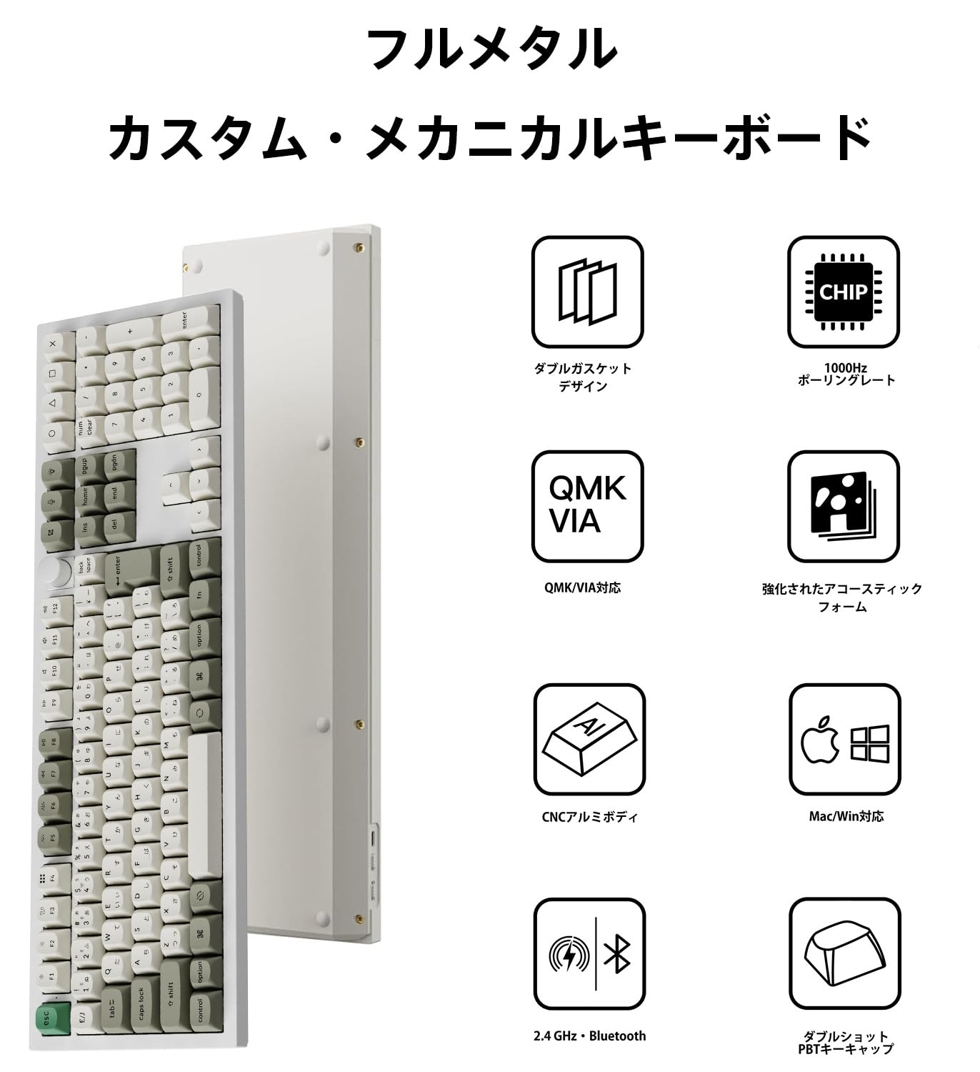 Amazon | 【国内正規品】Keychron Q6 Max QMK/VIAワイヤレス・カスタム