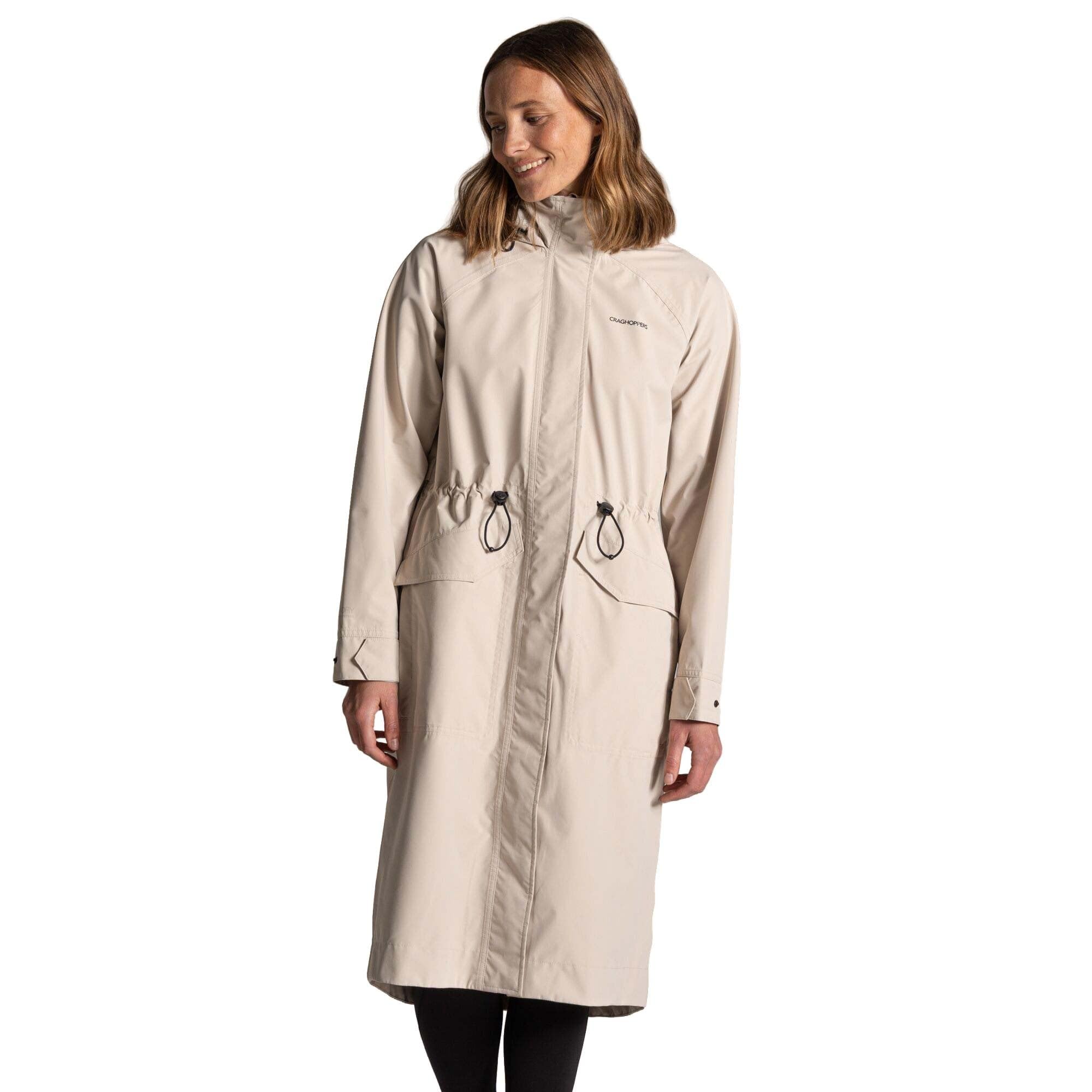 Craghoppers Womens Naima Longline Jacket, Cream, Size 14, Women