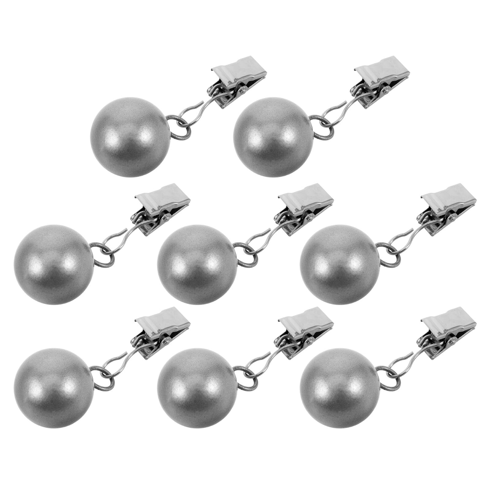 Housoutil 8 Edelstahl Kugel Tischdeckenclips Windfeste Befestigungsklemmen für Outdoor Picknick Terrasse Garten Hochzeit