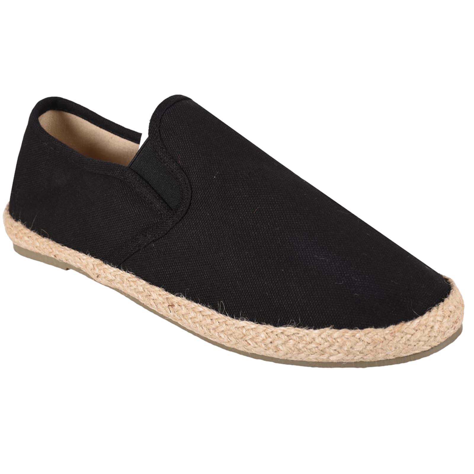 M1427 New Mens Slip on Espadrilles Flat Canvas Deck Boat Shoes UK Sizes 6-12 Multipurpose