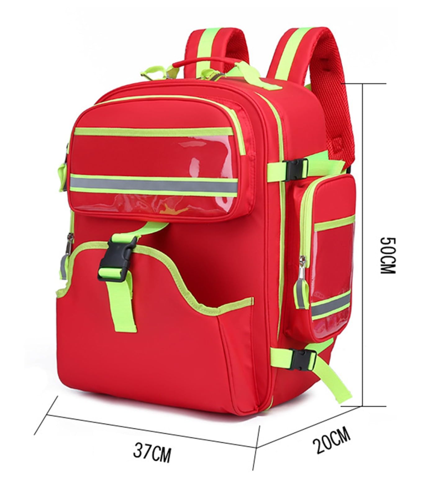 Mochila De Primeros Auxilios Vacía,Bolsa De Trauma Médico,Maletin De Enfermero,Botiquin Coche,Viaje,Casabolsa De Emergencia,Bolsa De Rescate Con Asa Para Táctico,Uidado(Solo Incluye La Bolsa)