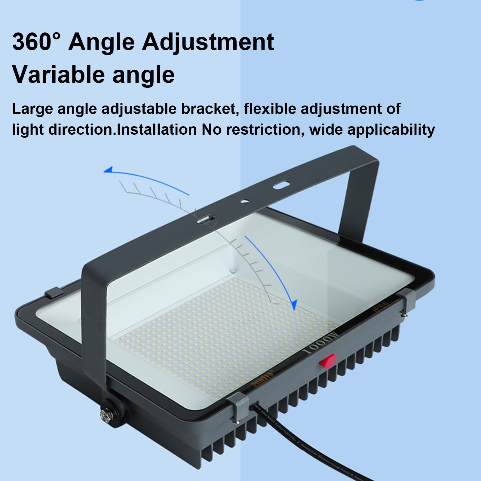 Faretto LED Da Esterno Faro 1000-6000w IP66 Impermeabile Faretti LED Da Soffitto Orientabili, Anti-Corrosione Spot Illuminazione Luce Di Lavoro Per Esterni Utilizzando Come Giardini Ecc (2000W)