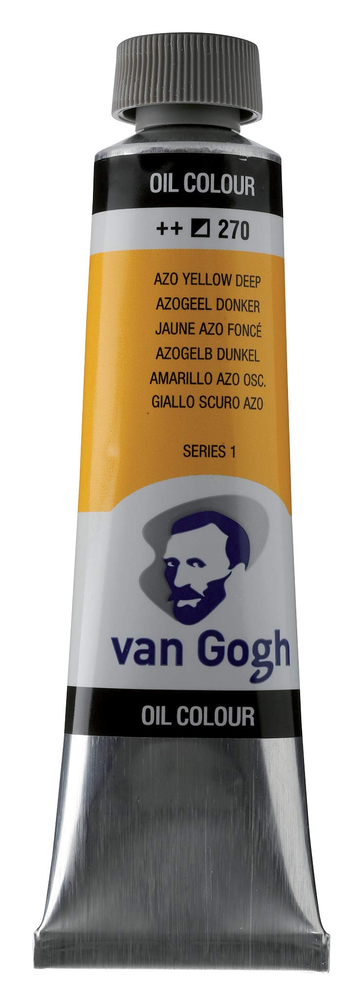 Royal Talens Van Gogh Oil Paint Tube 40ml Azo Yellow Deep S1 For Artists