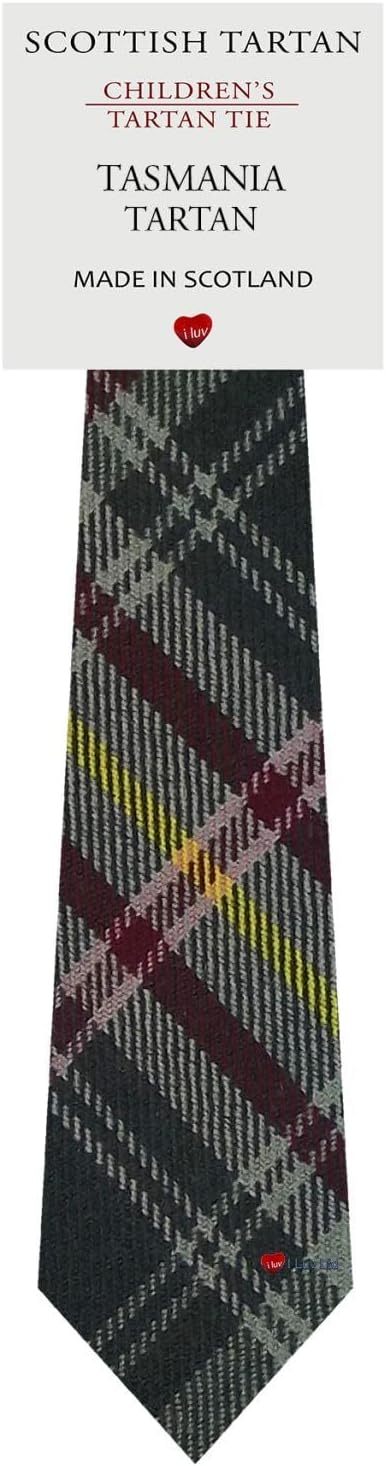 I LUV LTD Boys All Wool Tie Woven And Made in Scotland in Tasmania Australian Tartan
