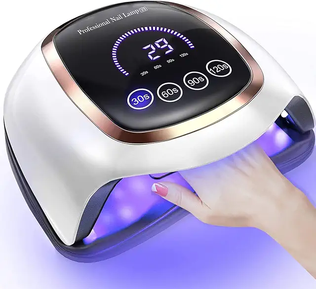 NAXBEY 168W LED UV Nail Lamp with Touch Screen for Home Salon Use