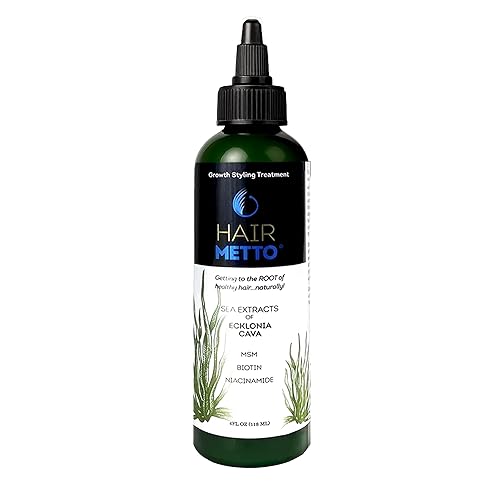 Hairmetto Ecklonia - Suero para el crecimiento del cabello con extracto de cava, gel de peinado con vitaminas MSM, niacinamida y biotina,