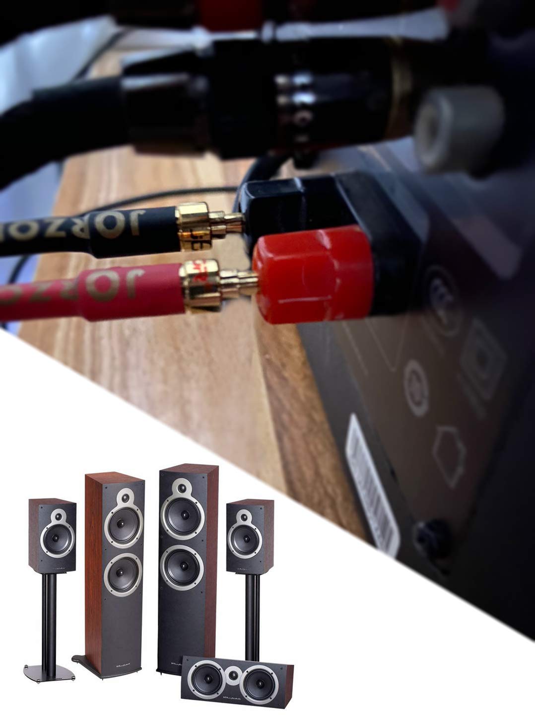 Amazon.co.jp: JORZOR 1ペア 13AWG オーディオマニアグレード