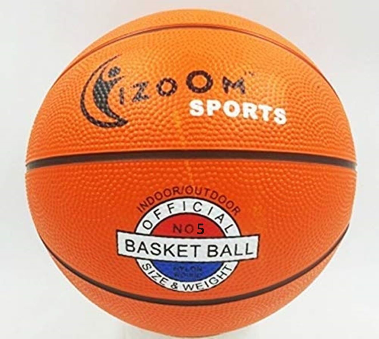 TOY-STATION - I Zoom - Rubber Basketball (Official Size NO 5, multicolour) (B07B2MJ5FW) Amazon Price History, Amazon Price Tracker