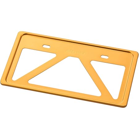 Amazon デイトナ バイク用 ナンバープレートホルダー 126cc以上用 ゴールド 軽量型 車 バイク 車 バイク