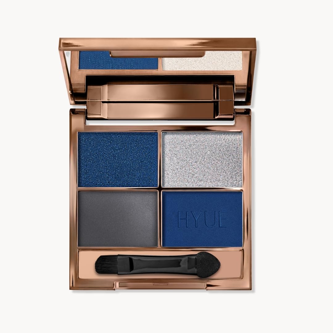 HYUE AmplifEYE™ Eyeshadow Palette - 6 Shades | Starry Night | Highly Pigmented Shades | Matte, Mettalic, Satin & Foil | Long Lasting | Smooth Blendable Texture | All Skin Types-image-9