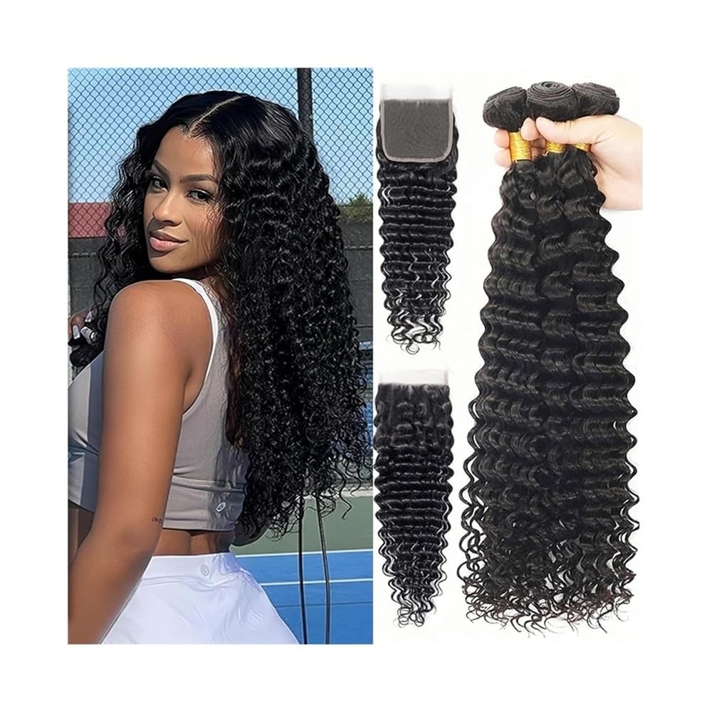Cabello rizado brasileño de ondas profundas para lucir un estilo espectacular