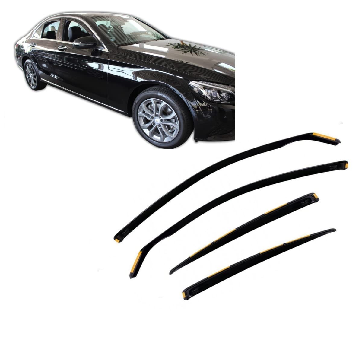 Heko Deflecteurs D'air Déflecteurs De Vent Pour Mercedes GL