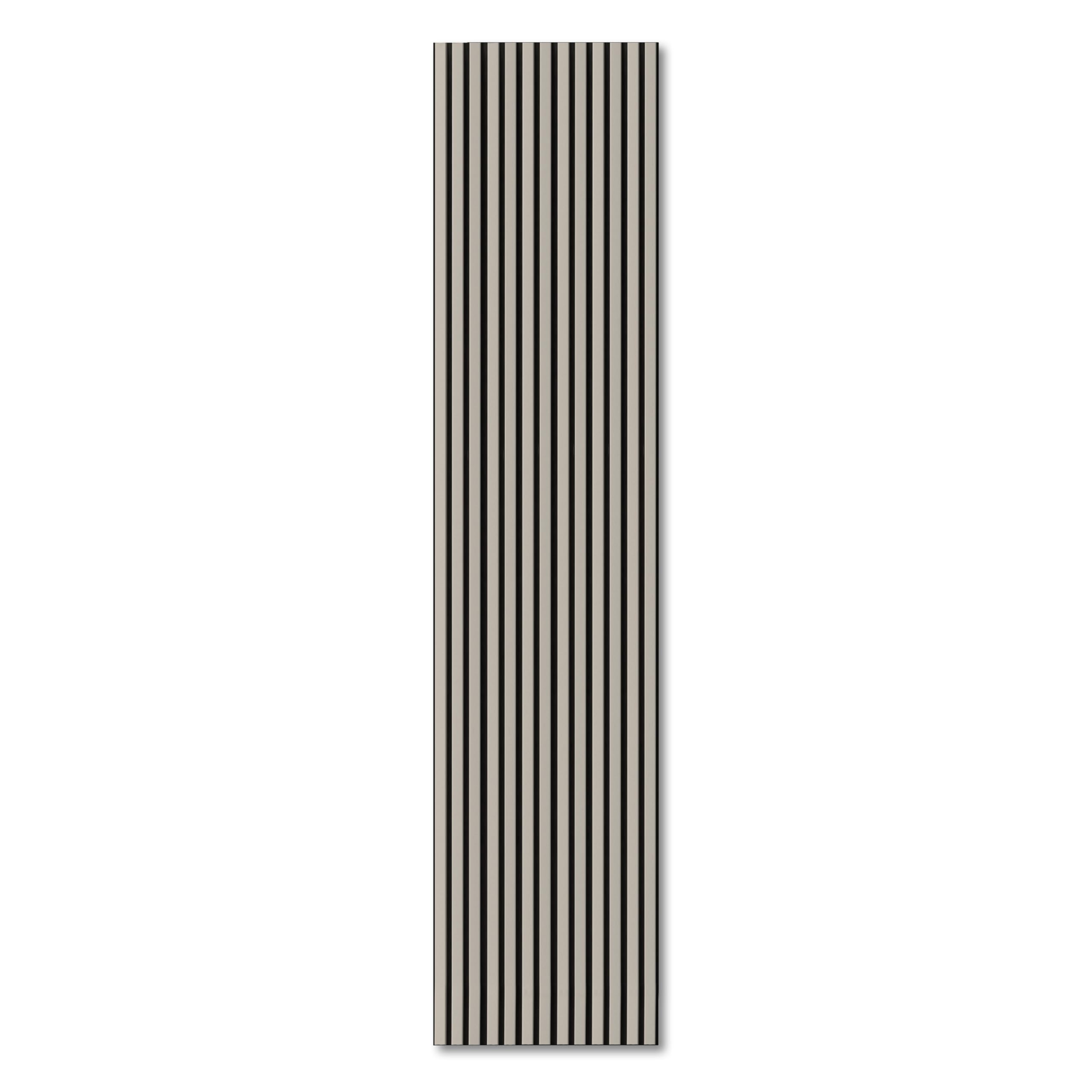 KAISER plastic® Akustikpaneele | Farbe: Pastellgrau | Wandpaneele in verschiedenen Formaten | Deko Wohnzimmer | Wanddeko in Pastellfarbe | Akustik Paneele Wand | Lamellenwand (240 x 60 cm - 2STK.)
