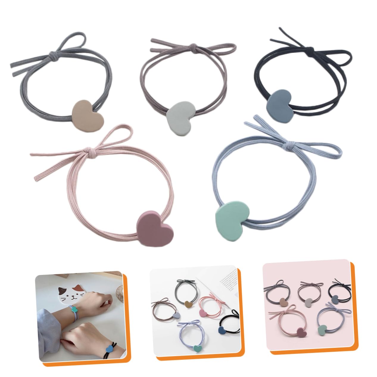 DOITOOL 75piezas Cintas Para Cabello Accesorios Minimalistas Para Coletas Lazos Elásticos De Moda Para Niñas