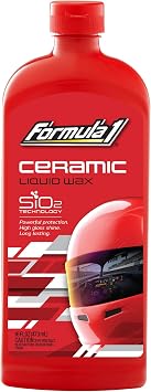 Formula 1 Ceramic Liquid Wax 16 oz. - Ultimate Shine and Protection for Your Car - Long-Lasting Hydrophobic Finish - Easy to Apply, Professional Grade