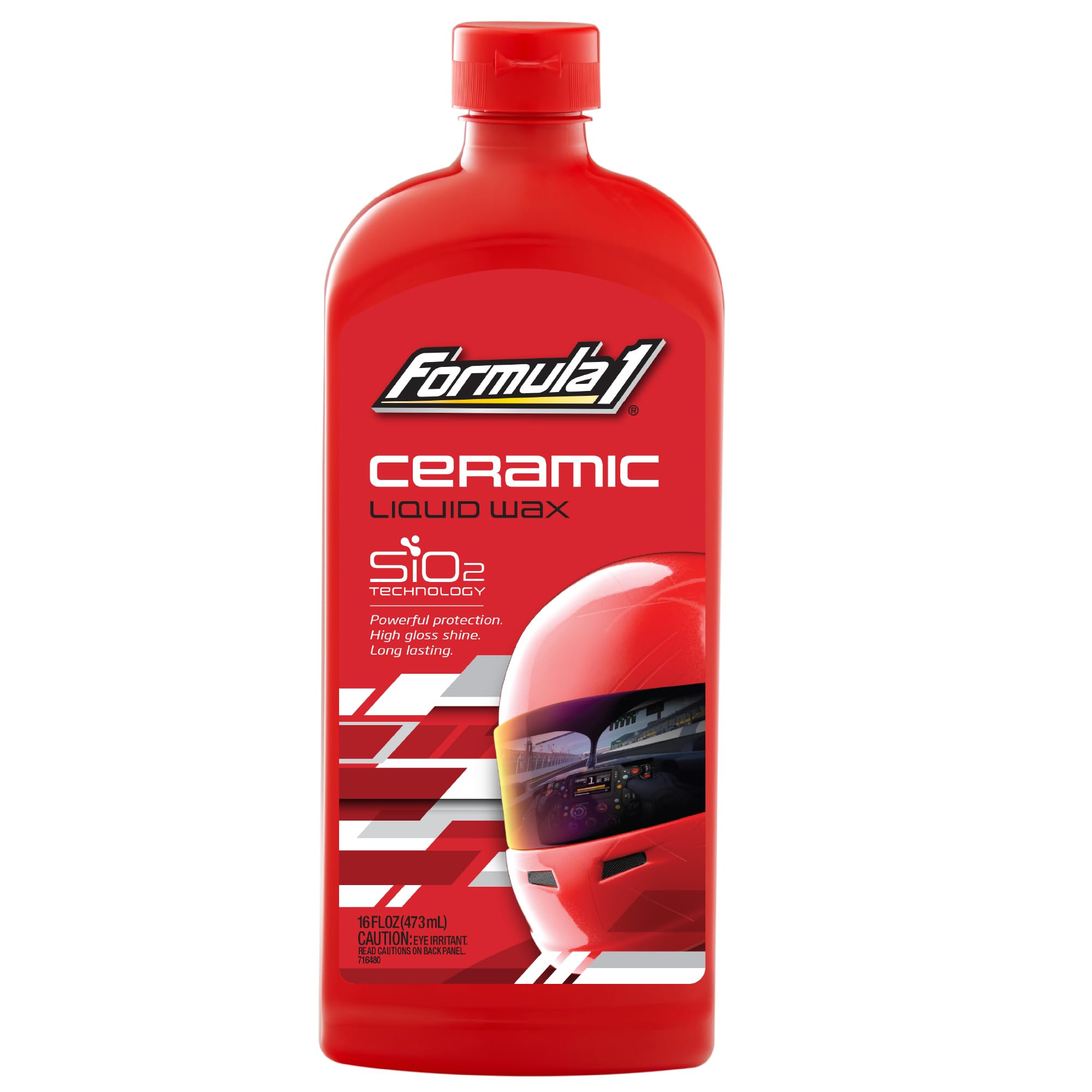 Formula 1 Ceramic Liquid Wax (16 oz.) - Ultimate Shine and Protection for Your Car - Long-Lasting Hydrophobic Finish - Easy to Apply, Professional Grade