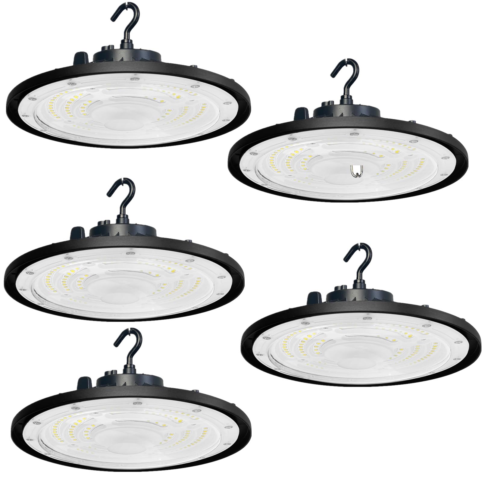 LED UFO Industrielampe, 300W Hallenbeleuchtung LED High-Bay Spotlight 30000LM Hallenstrahler 6500K Superhell UFO Lampe Deckenleuchte, IP65 Strahler Werkstatt für Lager Industrieanlagen