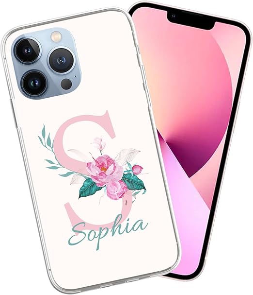 Custodia Per IPhone 13 Pro MAX Personalizzata - Silicone Morbido, Iniziale M - Foto 3