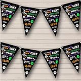 Colorful Addams Family Song Personalized Decor Flag Banner Halloween Party Bunting