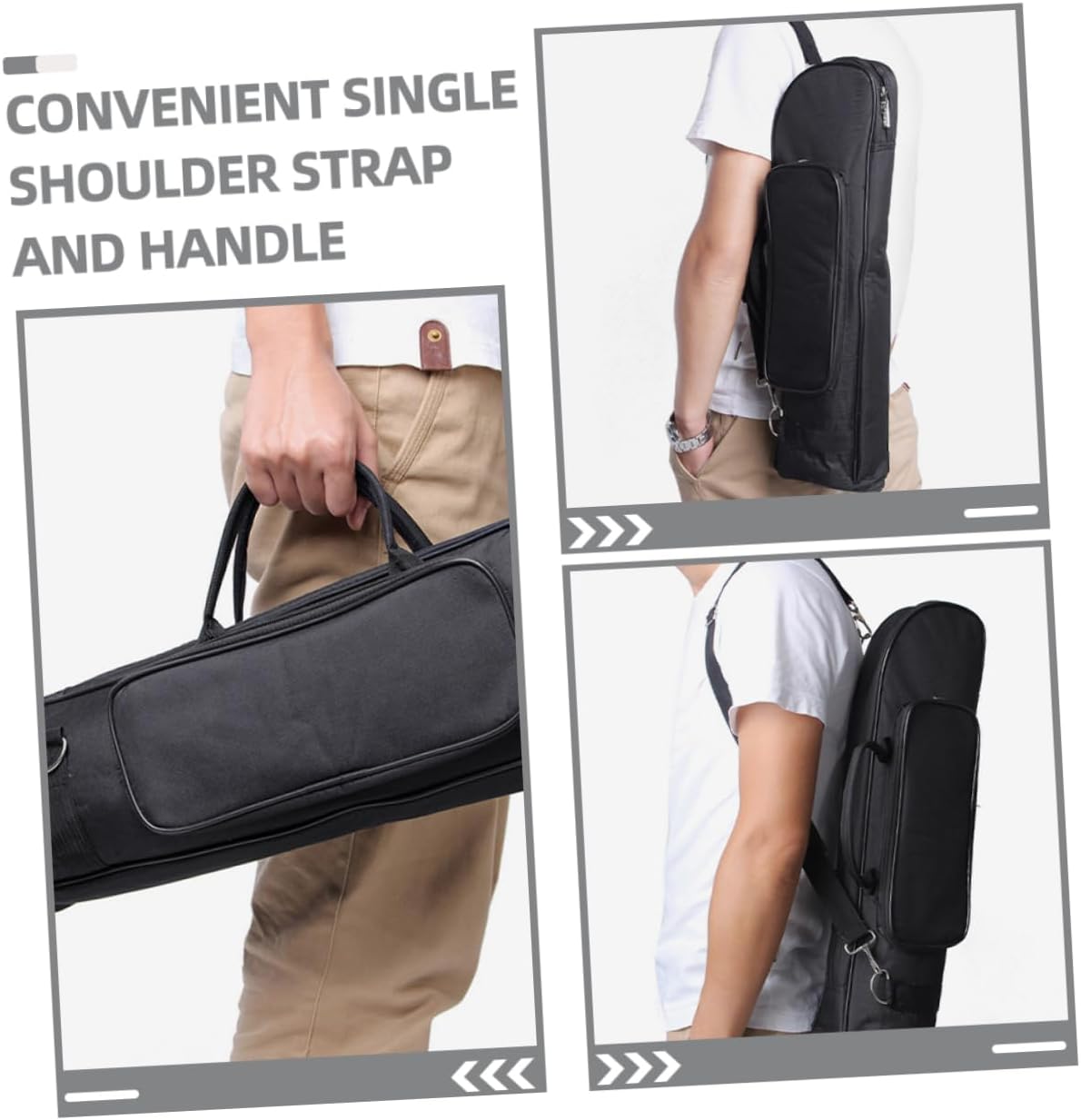 SUPVOX Oxford Cloth Trumpet Gig Bag for Musicians Trumpet Case Carrying Handle Music Bag Separate Compartments
