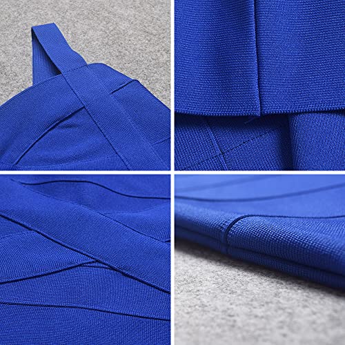 Image of Midi-Calf Solid Color Spaghetti Strap Rayon Bandage Dress