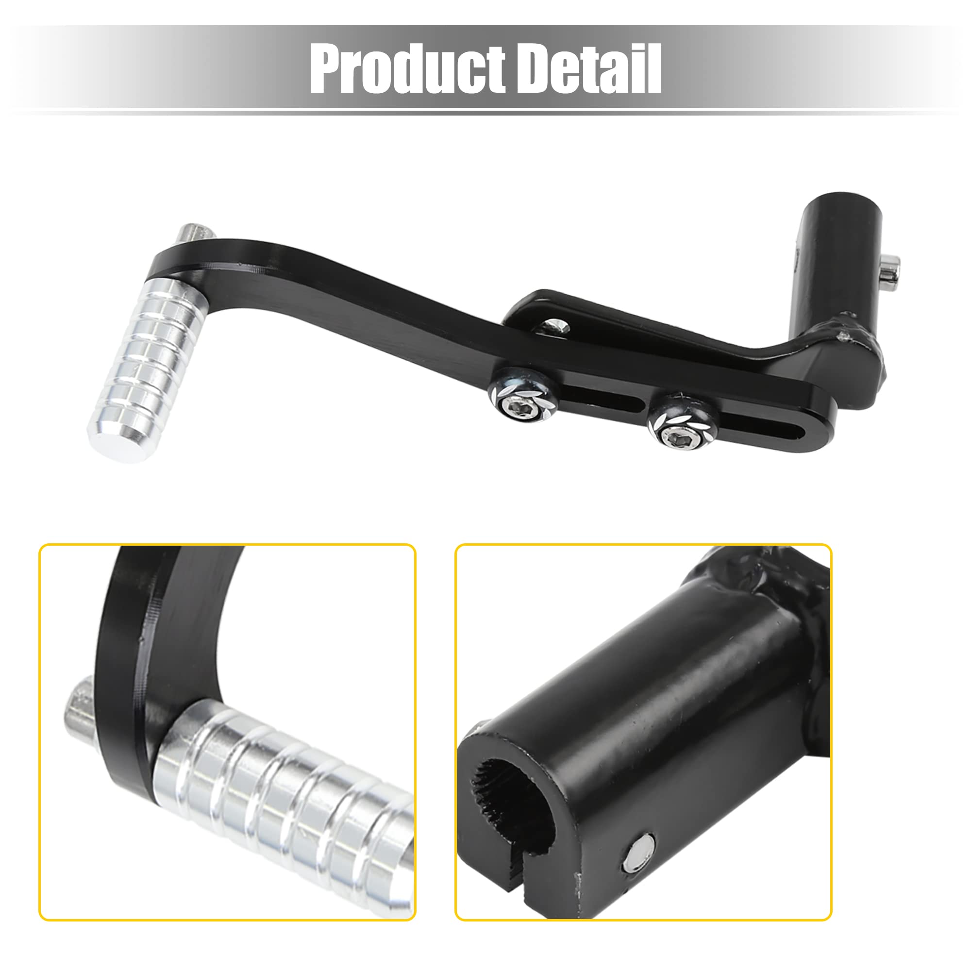 sourcing map Pédale de levier de vitesse en alliage d'aluminium de 1,1 cm pour moto