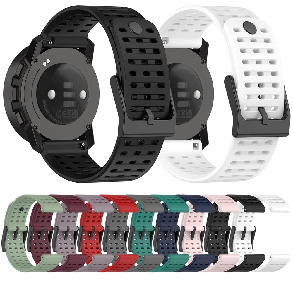 Cinturino per Suunto 9 peak pro/Vertical/Urband 7/ATHLETIC 1, Cinturino di Ricambio in Silicone Compatibile con Vertical/9 peak pro