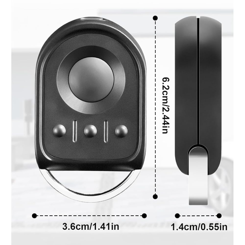 Lot de 3 télécommandes de rechange pour ouvre-porte de garage 433,42 MHz 4 canaux compatibles avec 1841064