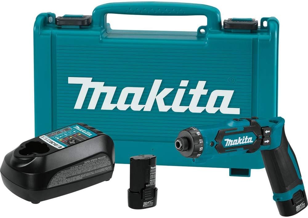 DF012DSE 7.2V Lithium-Ion Cordless 1/4" Hex Driver-Drill Kit with Auto-Stop Clutch
