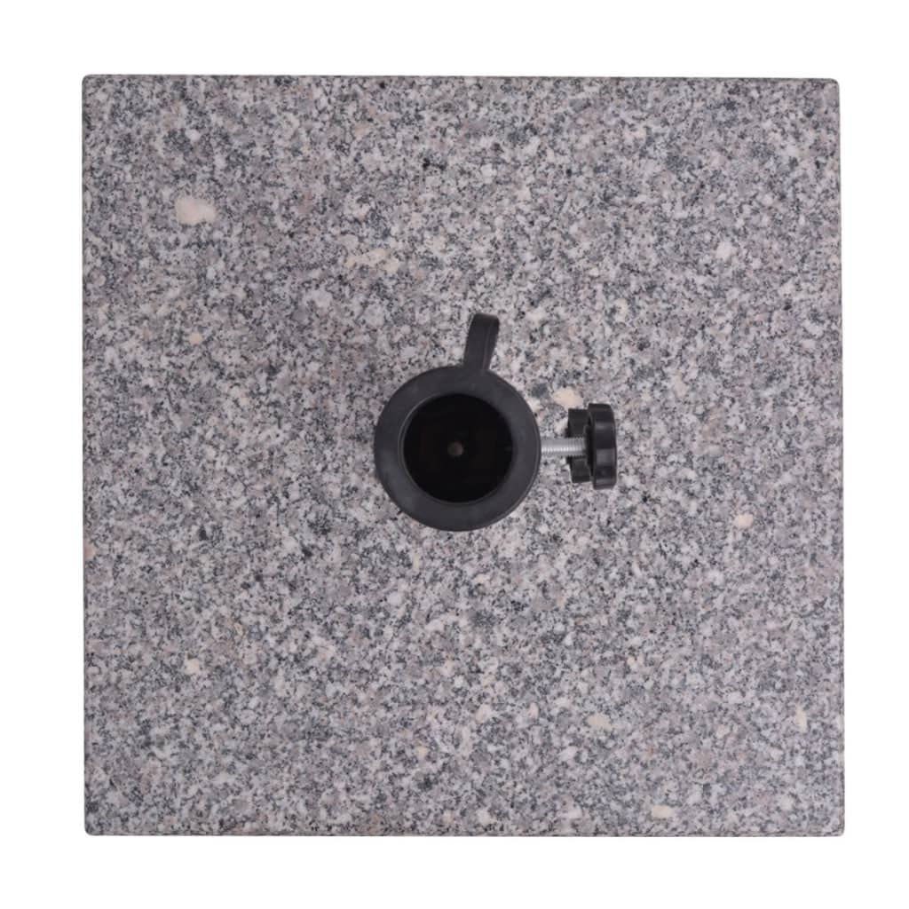 vidaXL Base per ombrellone quadrata, 40 x 40 cm, supporto per ombrellone da giardino