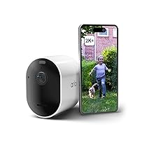Arlo Pro 5 Telecamera WiFi Esterno Senza Fili, Telecamera WiFi Interno, 2K HDR, Sirena Allarme Casa, Sensore Di Movimento, Visione Notturna Colori, Prova Inclusa Secure, 1 Telecamera, Bianche