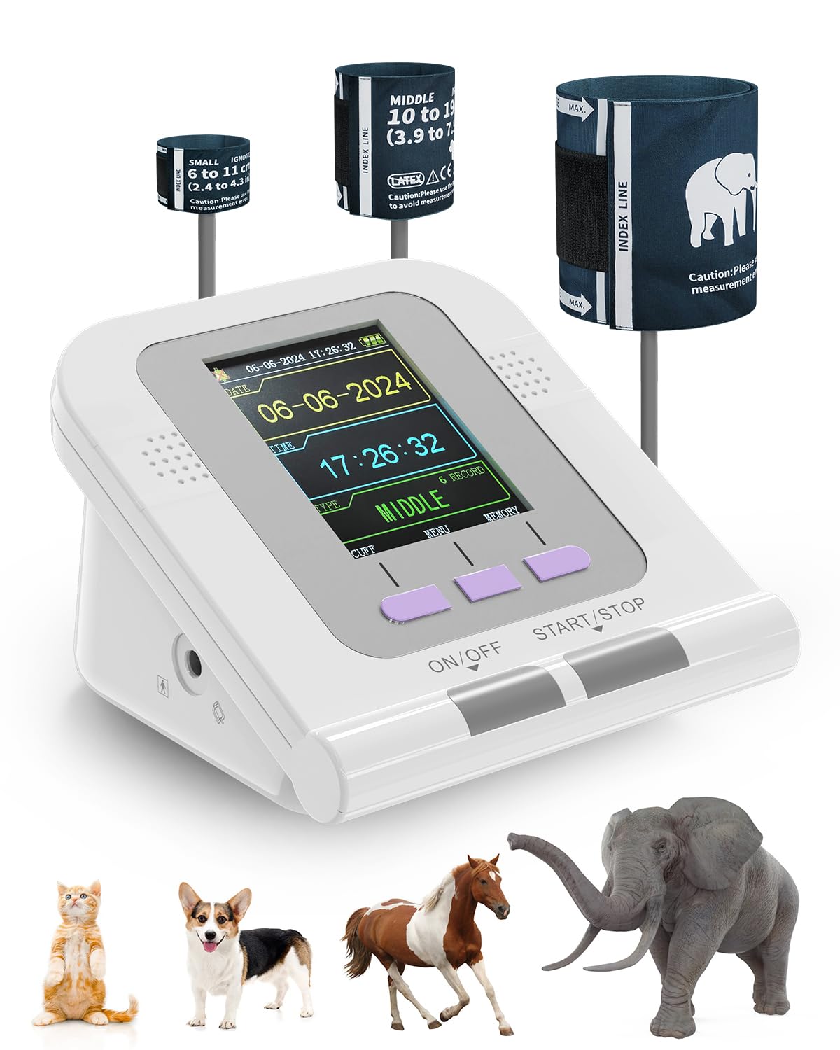 Moniteur De Tension Artérielle Vétérinaire Digital - Pour Chien, Chat, Animaux De Compagnie