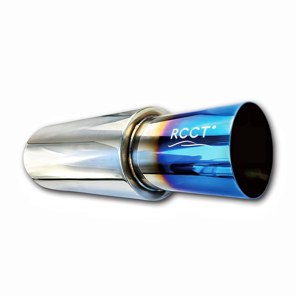 RCCT 2.5 Inch High Flow Muffler 2.5'' Loud Muffler Exhaust