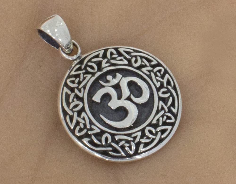 AFP Anhänger Aum Om Amulett Meditation 925 Sterling Silber AS-449