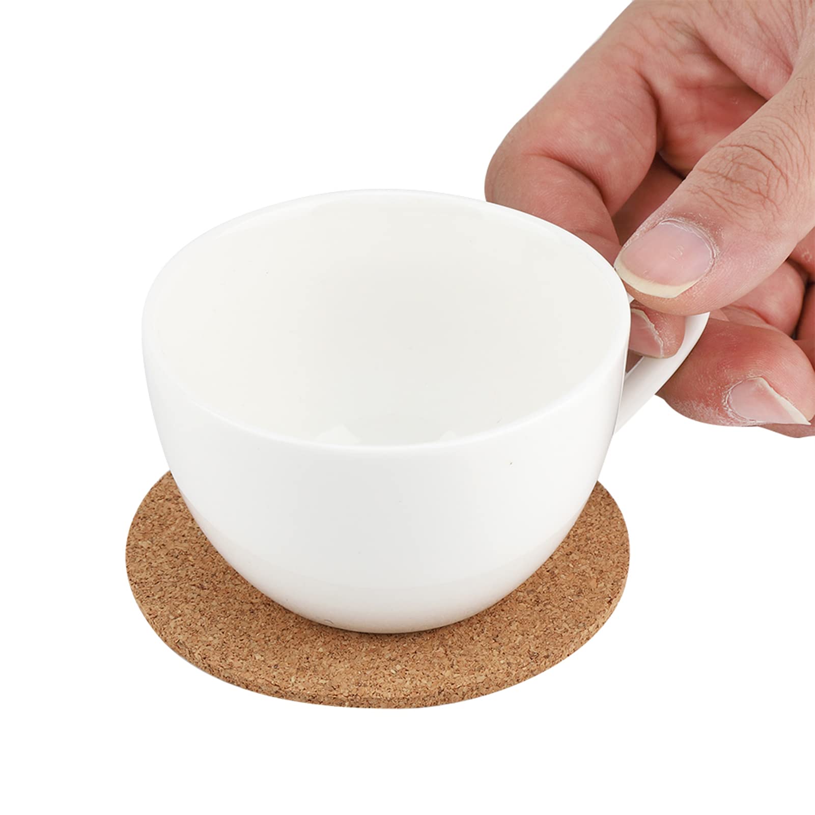 Haofy Posavasos de Madera 200 Uds para Protección Térmica y Antideslizante Mesa Oficina Hogar para Tazas Café, Desayunos Diarios, Reuniones en Casa, Regalos de Boda