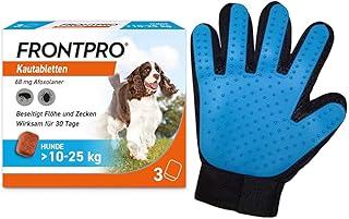 Frontpro 68 mg for Dogs 10-25 kg 3 Chewable Tablets + Free Fur Glove product image