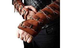 Medieval Bane Wrist Gauntlet - Vambrace Arm Cuff with Punk Gothic Detail