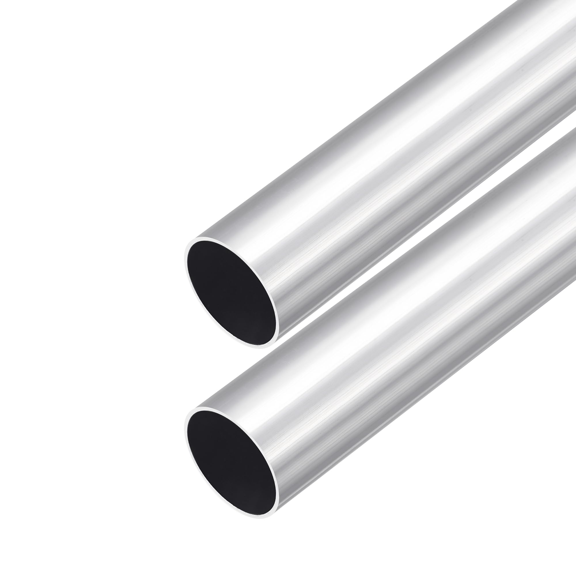 DMiotech 2Pack (27mm OD x 25mm ID) 6063 Aluminum Round Tube 300mm Length Industry Metal Tubing for Machinery Frame Construction DIY Projects