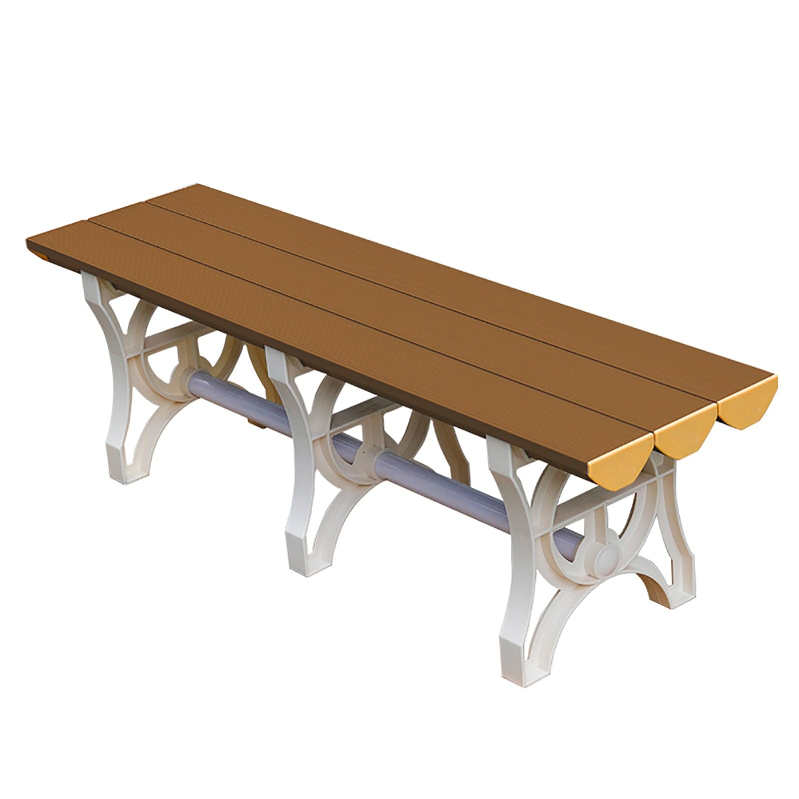 Waterproof ABS Plastic Leisure Bench, High Load Capacity 800 kg for Indoor/Outdoor Gym, Park, Pool Seating