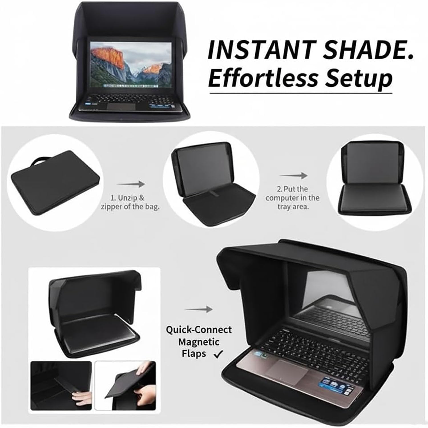 Parasol portátil para Laptop para DELL G3