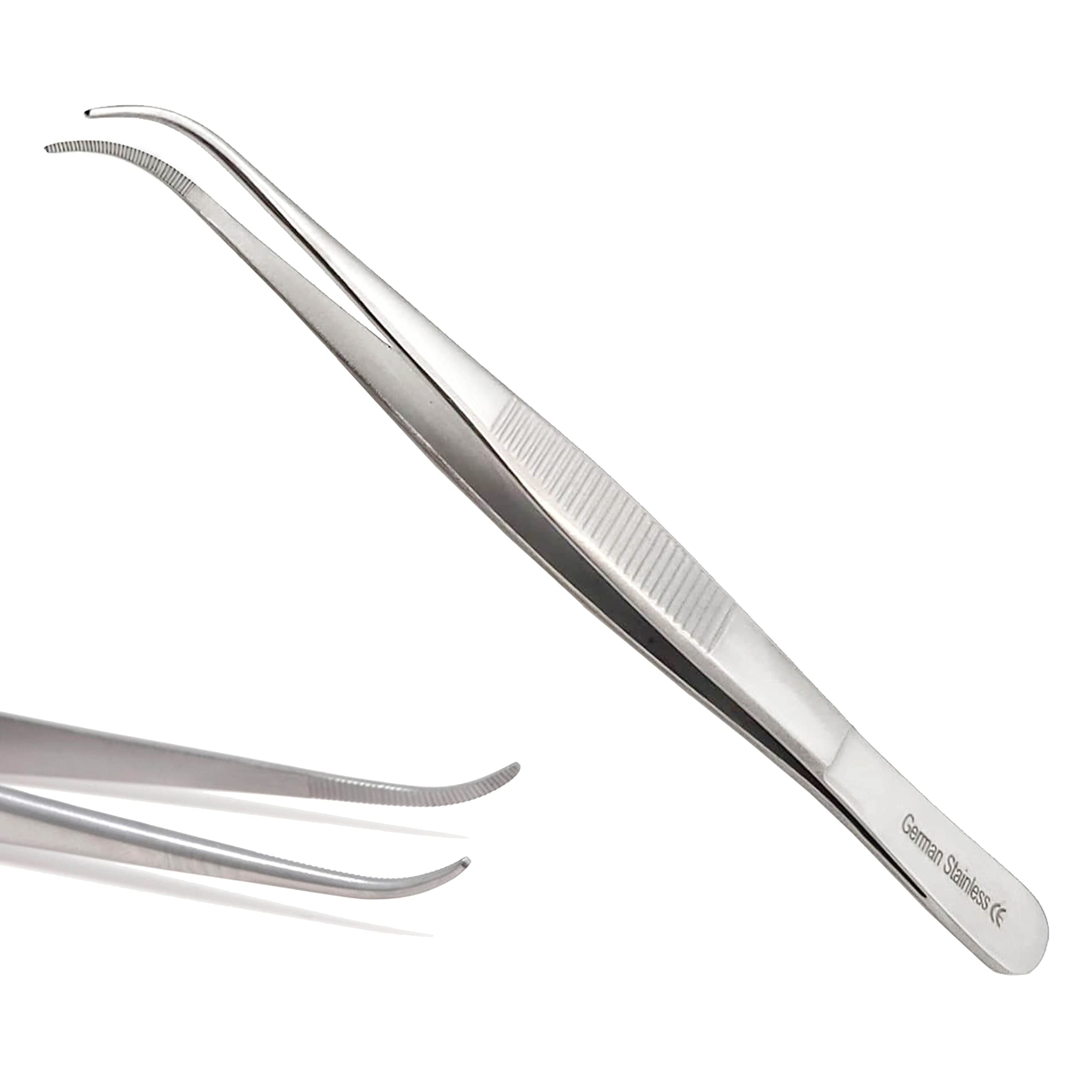 Lab Tweezers High Precision Forceps, 6" (15.2 cm), Fine Strong Curved Point tweezers, Stainless Steel — Amazon image 12